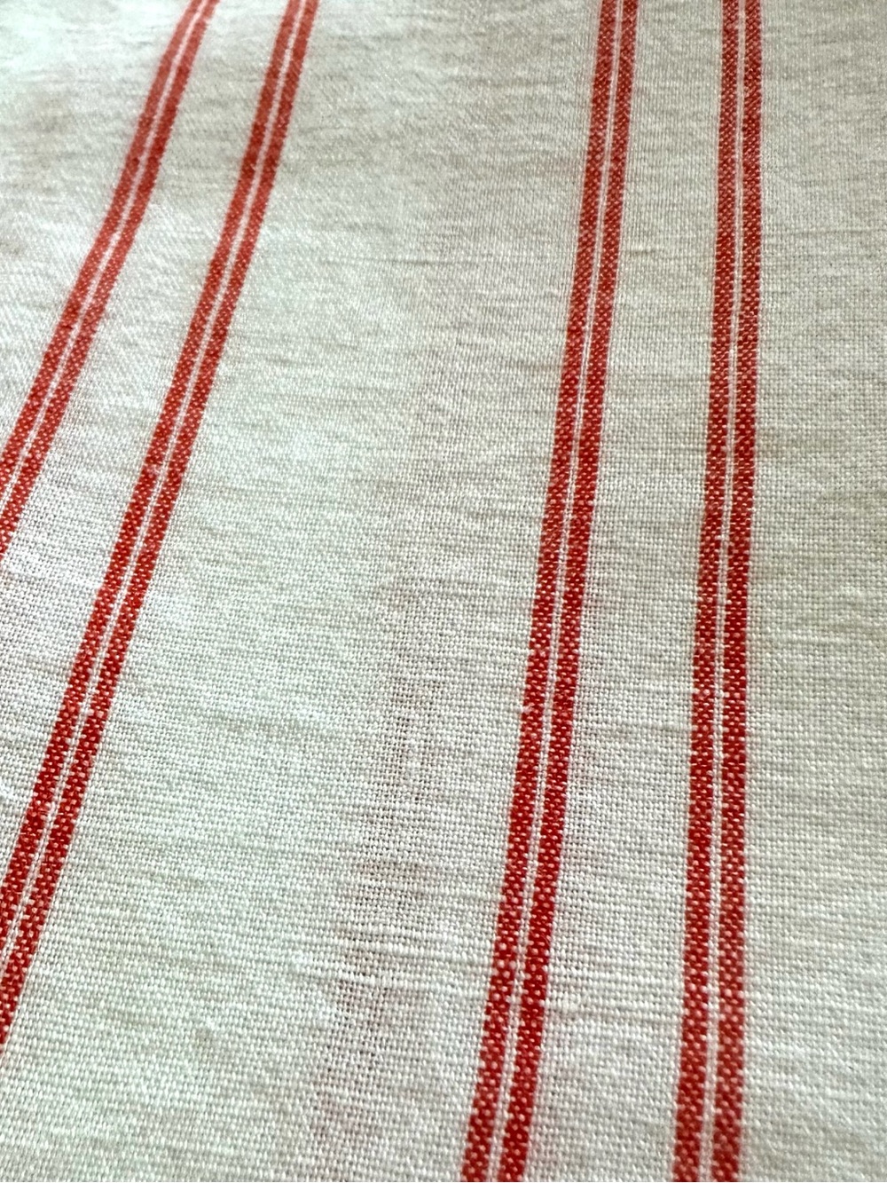 Madewell Oversized Pleated Sleeve Button Up Shirt in Bright Flame Stripe | XXL - Picture 12 of 14